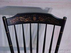 17874:Hitchcock Maple Paint Decorated Chair  