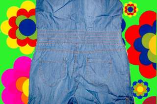 Hippie Woodstock Overall Jeans Anzug 70er Jahre Blumenkinder Woodstock 