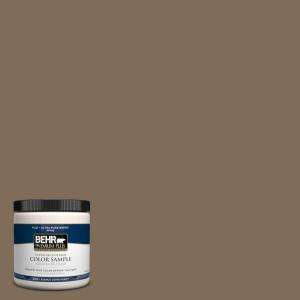 BEHR Premium Plus 8 oz. Butternut Wood Interior/Exterior Paint Tester 