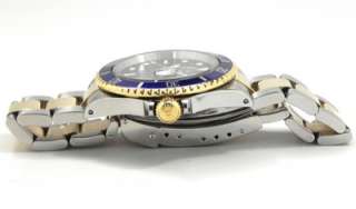   /SS Submariner 16613 Box & Papers P Serial Gold Through Buckle  