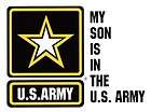 ARMY Son In Service Blue Star BUMPER STICKER decal  