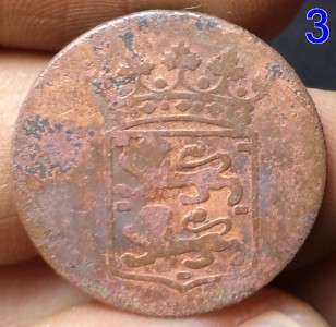 Coin VOC penny duit 1776 US Colonial Coins Westfrisia  
