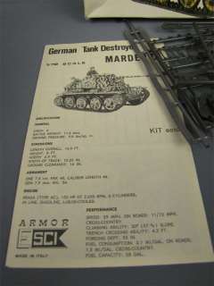 ESCI Marder III German Tank Model Kit #8010 1/72 Scale  