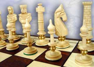 Sehr edles Schachspiel / Schach aus Holz   Handarbeit  