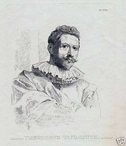 Sir Anthony van Dyck Casperius Gevartivs #1 Engraving  