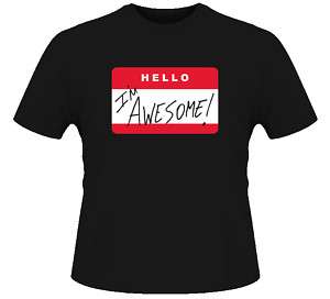 Hello Im Awesome T Shirt  