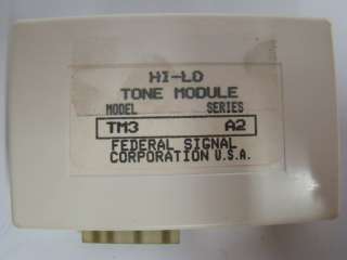 SELECTONE FEDERAL SIGNAL HI LO TONE MODULE TM3 A2  