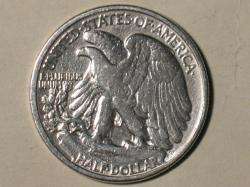 1937 WALKING LIBERTY HALF DOLLAR   CLEANED US COIN  