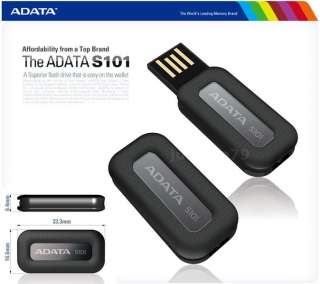 ADATA S101 4GB USB Flash Pen Drive Memory Disk Black Waterproof  