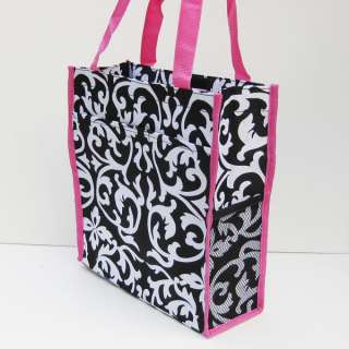 Pink Floral SHOPPING BAG Diaper TOTE School Handbag NEW  