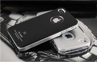 Apple Iphone 4 & 4S Air Jacket A4 Cover Case Strong Cover Case Black 