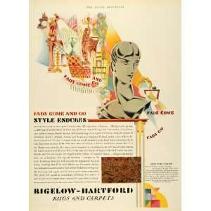  1929 Ad Bigelow Hartford Rug Carpet Home Decor House 
