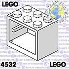 LEGO ~ (Pack of 2) x White Container Cupboard 2 x 3 x 2