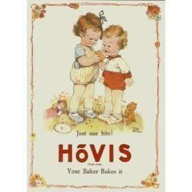 Vintage Hovis Bread Metal Retro Sign Plaque 10x8  