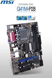 MSI G41 P28 MATX Motherboad+INTEL PENTIUM DUAL CORE E5700+4GB DDR3 