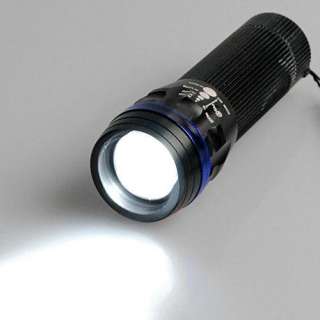 Zoom Adjustable Focus 3 Mode AAA Led Flashlight Torch Camping Light