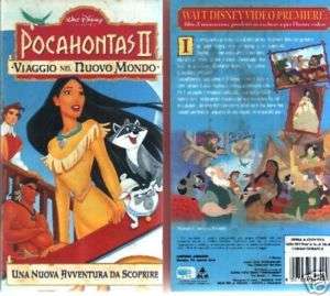 WALT DISNEY POCAHONTAS II VIAGGIO NEL NUOVO MONDO VHS  