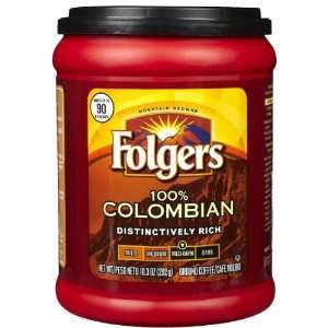 Folgers Medium   Dark Roast Coffee 100 Grocery & Gourmet Food