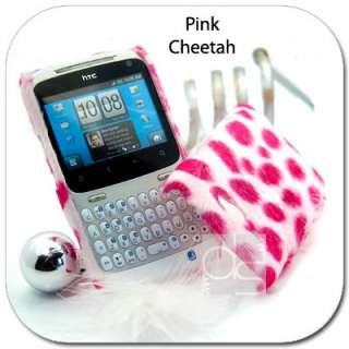 Cheetah VELVET Skin Case For HTC Cha Cha A810e Chacha  