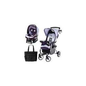   Peg Perego Vela Easy Drive Stroller   Iris Purple Travel System Baby