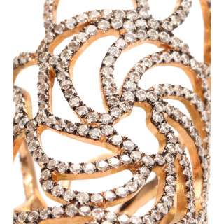    Ileana Makri   18KT PINK GOLD LACE RING WITH BROWN 