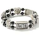   Jewelry® Hope Faith Love Stainless Steel Stretch Bracelet 