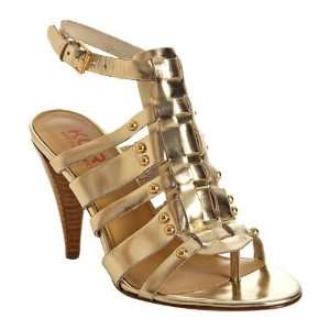   Kors gold leather Dareh studded t strap sandals 