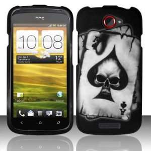  Cell Phone Case Cover Skin for HTC One S Ville (Spade Skull 