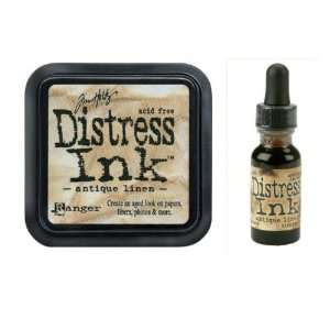  Tim Holtz Distress Rubber Stamp Ink Pad & Re inker Spiced 