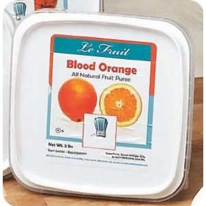Blood Orange Fruit Puree Frozen   2 x2 Grocery & Gourmet Food