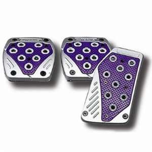  Matrix Gas, Brake, & Clutch Pedal Pads (Purple on Silver 