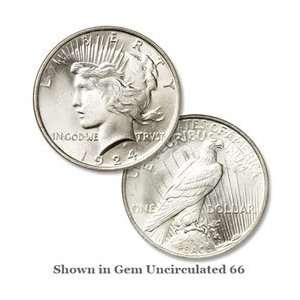  1924 U.S. Silver Peace Dollar   High Grade Uncirculated 