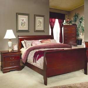   Piece Bedroom Set in Cherry Size California King