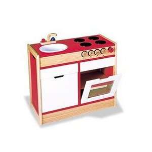    Wooden Kitchen Appliance   Sink and Stove Unit Toys & Games