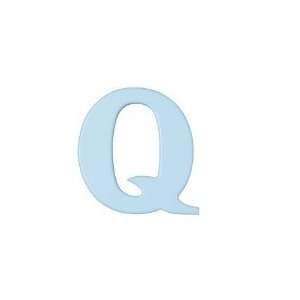  8 Inch Wall Hanging Wood Letter Q Sky Baby