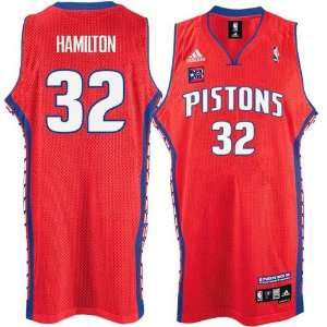  NBA adidas Detroit Pistons #32 Richard Hamilton Red Puerto 
