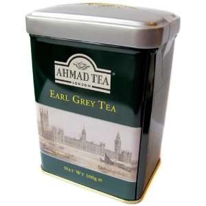 Ahmad Tea London Earl Grey Tea   100g tin  Grocery 