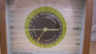 ALLIED HAMCLOCK HAM RADIO OPERATORS WORLD TIME CLOCK  
