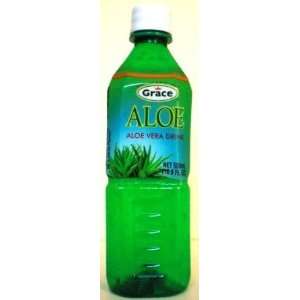 Grace Aloe Vera Drink Small 16.9 oz  Grocery & Gourmet 