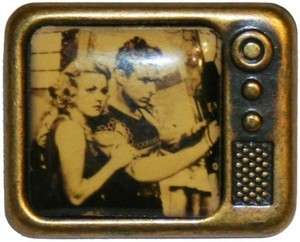 Vintage Flash Gordon Buster Crabbe SCI FI Lapel Pin  