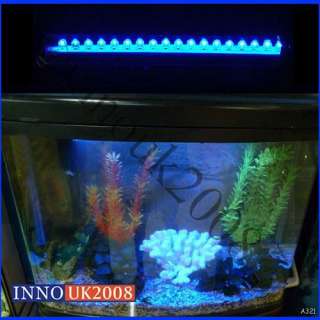 18 LED Bule Bar Strip Light & Power Aquarium Fish Tank  