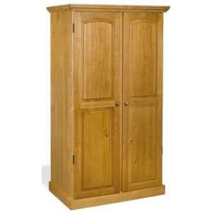  Solid Wood Bedroom Armoire   Honey Finish  