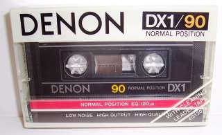 DENON DX1/90 cassette blank tape white sealed Japan  