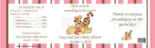Baby Shower Winnie the Pooh WATER BOTTLE LABELS Favor  