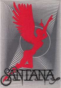Unused cloth backstage pass for the SANTANA 1990 91 Tour with the 