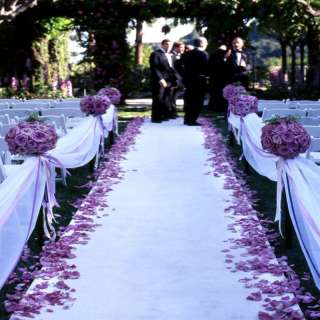 50 ft Satin Fabric Wedding Aisle Runners   22 Colors  