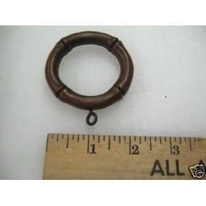  Curtain Drapery Ring Bamboo Wood with Leather Finish Arts 