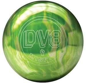 16lb DV8 Misfit Green/White Bowling Ball  