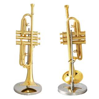 Gold Plated Minature Musical Instrument Figurine / Ornament ~ Clarinet 