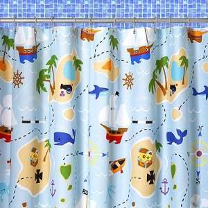 Olive Kids Pirates Shower Curtain:  Home & Kitchen